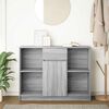vidaXL Sideboard with Drawer Grey Sonoma 101x35x76 cm Engineered Wood