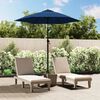vidaXL Garden Parasol Blue 200x224 cm Aluminium