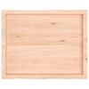 vidaXL Table Top 80x60x(2-6) cm Untreated Solid Wood Live Edge