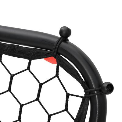 vidaXL Football Rebounder Adjustable Black 84x73x60-80 cm Steel