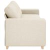 vidaXL Sofa Beige 221 x 78 x 80 cm Linen