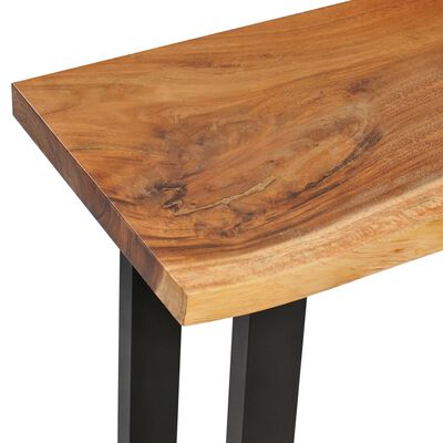 vidaXL Console Table Solid Suar Wood 110x35x75 cm