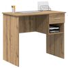 vidaXL Desk with Drawer Artisan oak 90 x 49.5 x 75 cm Engineered wood