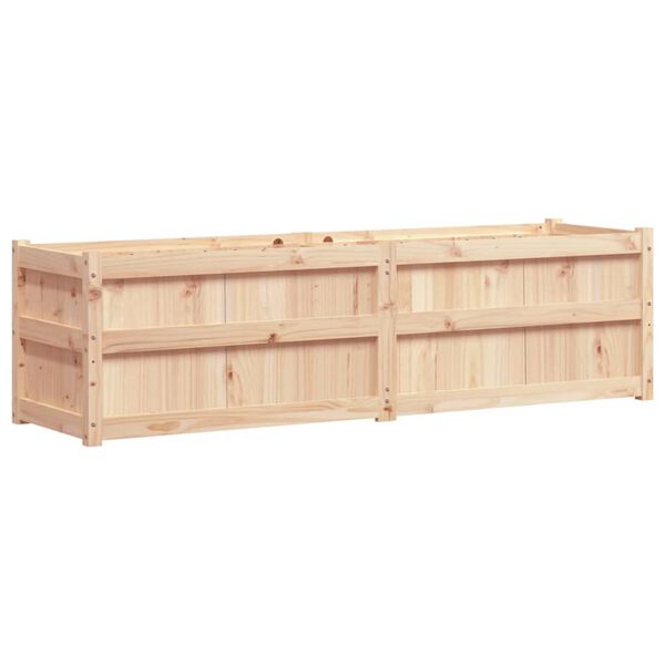 vidaXL Garden Planter 180x50x50 cm Solid Wood Pine