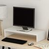 vidaXL Monitor Stand Engineered Wood 60x23.5x12 cm White