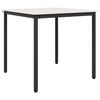vidaXL Dining Table White 80 x 80 x 75 cm Solid Pine Wood