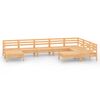 vidaXL 9 Piece Garden Lounge Set Solid Wood Pine