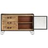 vidaXL Sideboard 100x31x60 cm Solid Rough Mango Wood