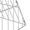 vidaXL Chicken Cage Silver 430 x 100 x 85 cm Galvanised Steel