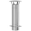 vidaXL Chimney Extension Silver 35 x 35 x 82 cm Stainless Steel