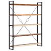 vidaXL 5-Tier Bookcase 140x30x180 cm Solid Reclaimed Wood