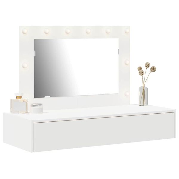 vidaXL Dressing Table White 100 x 40 x 70 cm Engineered Wood