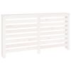 vidaXL Radiator Cover White 153x19x84 cm Solid Wood Pine
