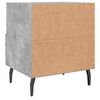 vidaXL Bedside Cabinets 2 pcs Concrete Grey 40x35x47.5 cm Engineered Wood