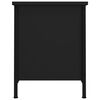 vidaXL TV Cabinet with Doors Black 60x35x45 cm Engineered Wood