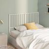 vidaXL Metal Replace Headboard White 120 cm