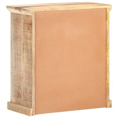 vidaXL Sideboard 65x32x70 cm Solid Mango Wood and Natural Cane