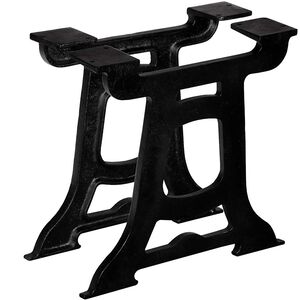 vidaXL Coffee Table Leg | Set of 2 | Black | Solid cast iron | Medium