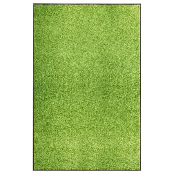 vidaXL Doormat Washable Green 120x180 cm