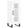 vidaXL Sideboard High Gloss White 34,5x34x90 cm Engineered Wood