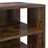 vidaXL Shoe Cabinet with Shelf 2 pcs Smoked Oak Engineered Wood
