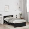 vidaXL Bed Frame Black Oak 203 x 104 x 70 cm Engineered Wood