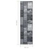 vidaXL Runner Rug BCF Grey with Block Pattern 60x250 cm