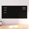 vidaXL Wall-mounted Magnetic Board Black 80x40 cm Tempered Glass