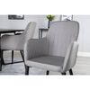 Venture Home Dining Chairs 2 pcs Comfort Polyester Black and Grey