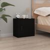 vidaXL Wall-mounted Bedside Cabinet Black 50x30x47 cm