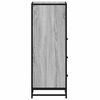 vidaXL Bathroom Cabinet Grey Sonoma 35x37.5x100 cm Engineered Wood