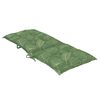 vidaXL Garden Highback Chair Cushions 2 pcs Leaf Pattern 120x50x7 cm Fabric