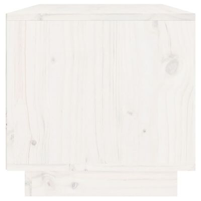 vidaXL TV Cabinet White 60x35x35 cm Solid Wood Pine