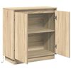 vidaXL LED Sideboard Sonoma Oak 71 x 34.5 x 75 cm Engineered Wood