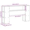 vidaXL Headboard with Storage 150 cm Solid Wood Pine