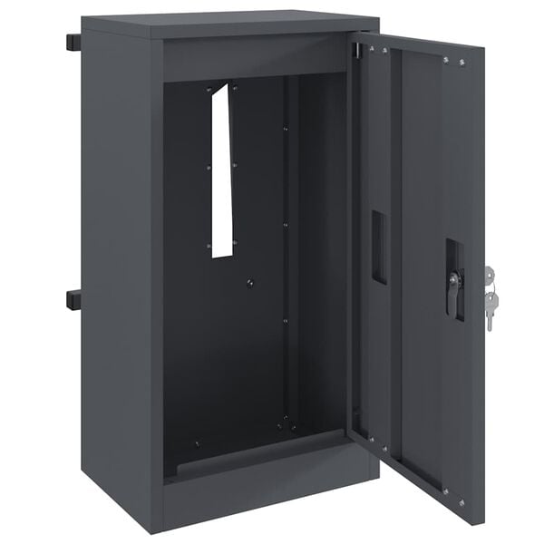 vidaXL Mailbox Anthracite 30 x 23 x 55 cm Steel