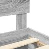 vidaXL Bed Frame with Drawer Grey Sonoma 140 x 200 cm Engineered Wood