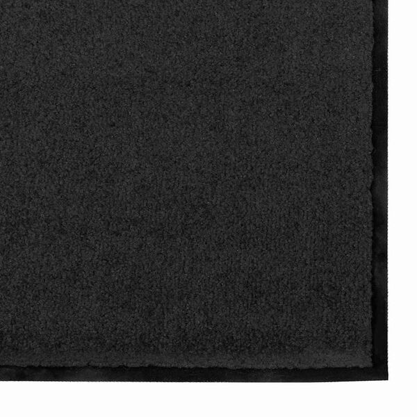 vidaXL Doormat Other Black 120 x 250 cm Polypropylene and vinyl