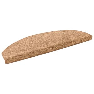 vidaXL Self-adhesive Stair Mats 15 pcs 80 x 24.5 x 3.5 cm Beige