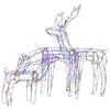 vidaXL 3 Piece Christmas Light Display Reindeers 229 LEDs