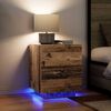 vidaXL Bedside Cabinet Old Wood 45 x 40 x 55 cm Engineered Wood