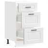 vidaXL Kitchen Base Cabinet Porto White Engineered Wood