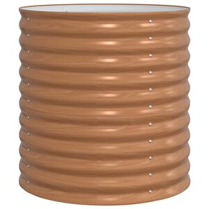 vidaXL Raised Bed Brown 80 x 80 x 81 cm Steel