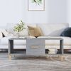 vidaXL Coffee Table Grey Sonoma 102x50x40 cm Engineered Wood