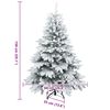 vidaXL Artificial Christmas Tree with 150 LEDs White 150 cm PE and PVC