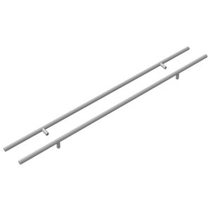 vidaXL Cabinet Handle 2 pcs Silver 700mm Stainless Steel