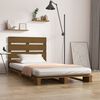 vidaXL Bed Frame without Mattress Brown 90x190 cm Single Solid Wood Pine Single