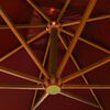 vidaXL Hanging Garden Parasol with Pole Terracotta 3x3 m Solid Fir Wood