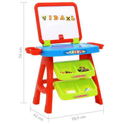 vidaXL 3-1 Children Easel and Learning Desk Play Set