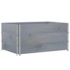 vidaXL Garden Planter Grey 120x80 cm Solid Wood Pine